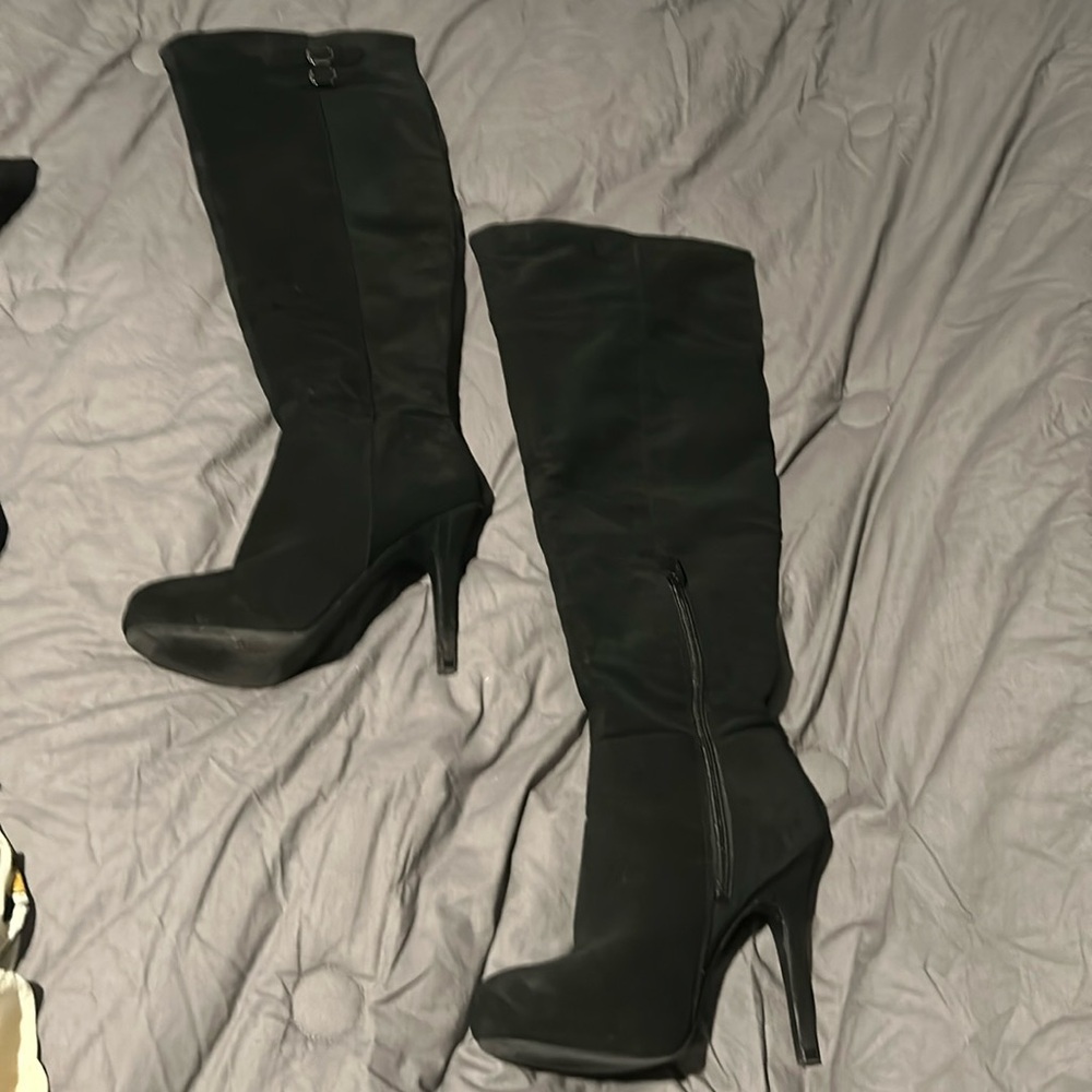 Thigh high boots- 4” heels